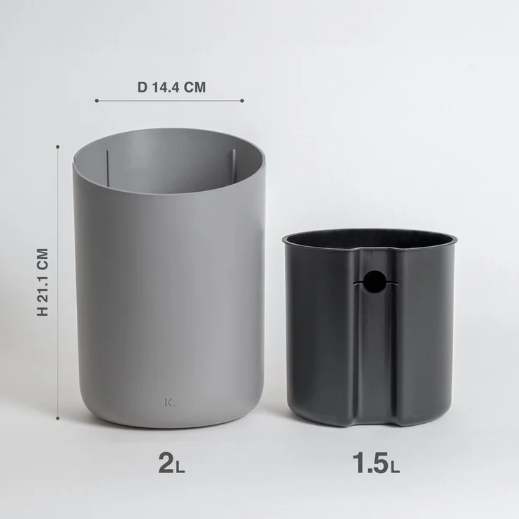 KAZAI. Kosmetikeimer ABS, Mini-Kosmetikeimer aus ABS, Rutschfest und mit Smart-Beutelfunktion – Bild 3
