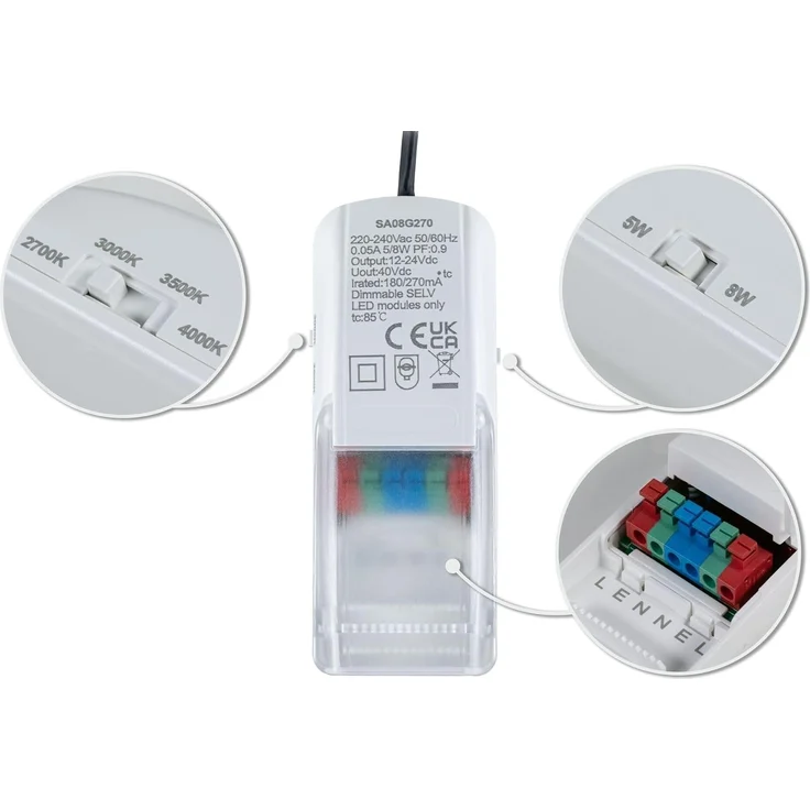 Paulmann LED-Einbauleuchte Zina 5/8 W Ø 9 cm dimmbar schwarz matt – Bild 9