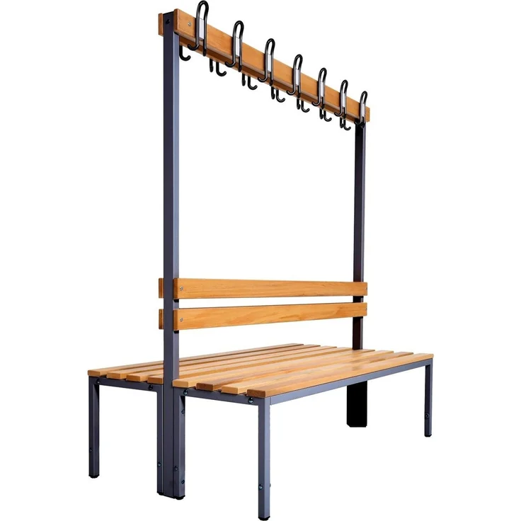 Garderobenbank doppelseitig 150 cm anthrazit – Bild 2