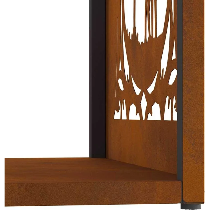 vidaXL Brennholzregal 40x40x40 cm Wetterfester Stahl 864254 – Bild 9
