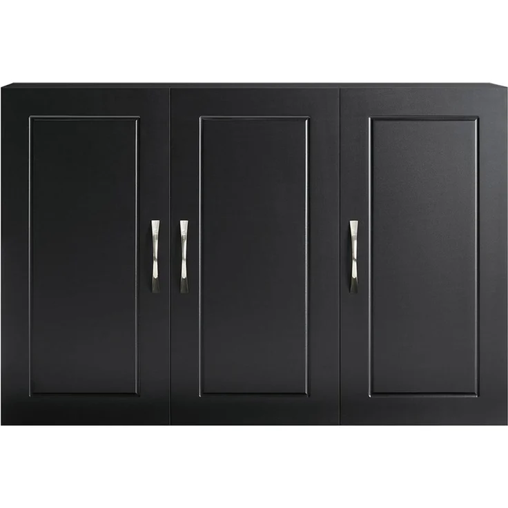SoBuy FRG231-L-SCH Hängeschrank, MDF, Lackiert, Schwarz, 90 x 60 x 13 cm – Bild 1