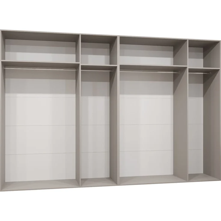 Kleiderschrank Veluna II 300 (Farbe: Cashmere / Cashmere + Schwarz) – Bild 4