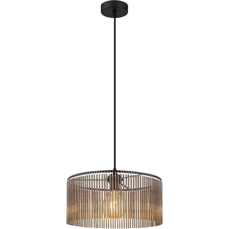 Pendelleuchte, rauchfarben, schwarz, D 35 cm – Bild 10
