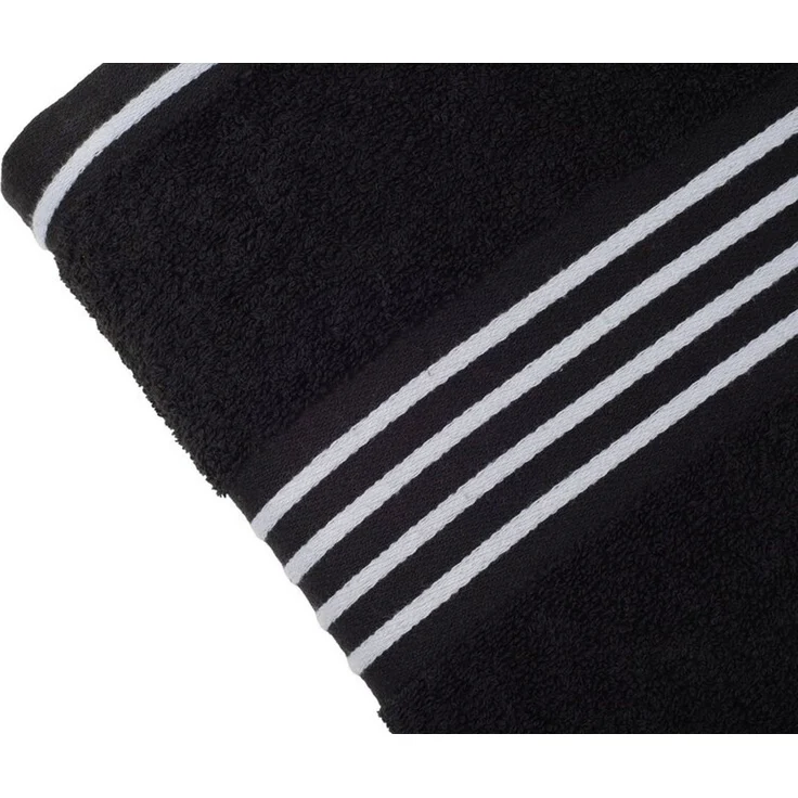 Gözze Handtücher RIO, 70x140 cm, Schwarz, Weiß, Streifen, (1-St) – Bild 2