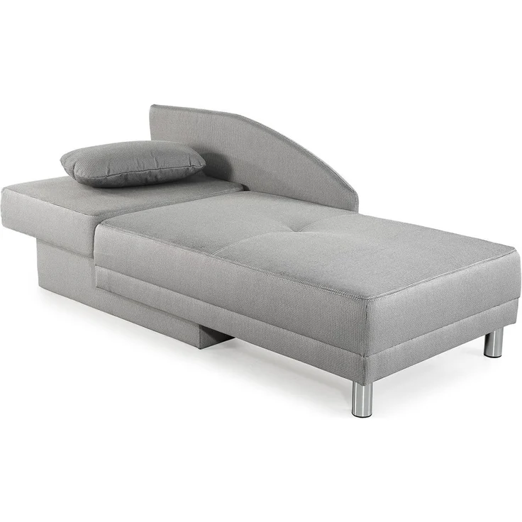 Récamiere-Schlafsofa Federkern Couch Liege Gästebett mit Bettkasten in Hellgrau – Bild 11