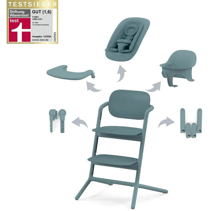Cybex Lemo 4-in-1 Kinderstuhl Stone Blue Blau