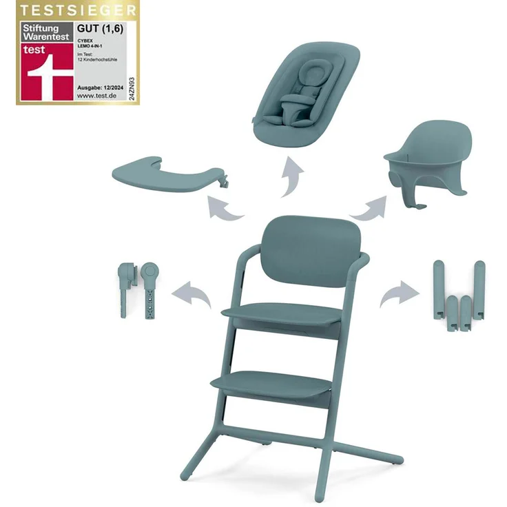 Cybex Lemo 4-in-1 Kinderstuhl Stone Blue Blau – Bild 1