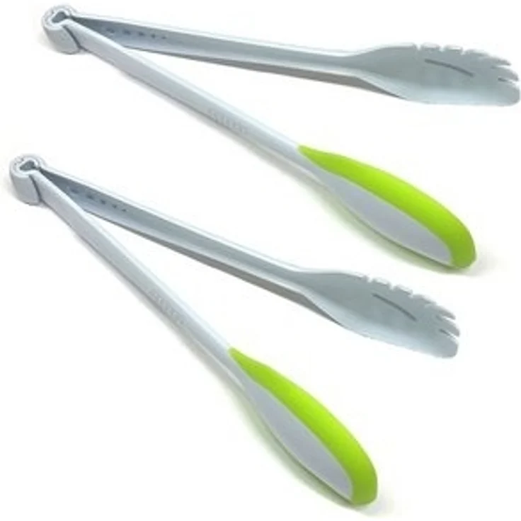 HAC24 Servierzange 2x Küchenhelfer Salatbesteck Servierbesteck Teigschaber Nudelzange, 5in1 Kräuter Abstreifer Spaghetti Zange Silikonschaber Universalzange – Bild 6