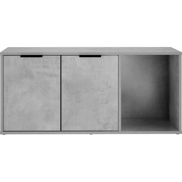 vidaXL Katzenkiste Möbel Betongrau 100 x 49 x 45 cm Holzwerkstoff 8014754 – Bild 6