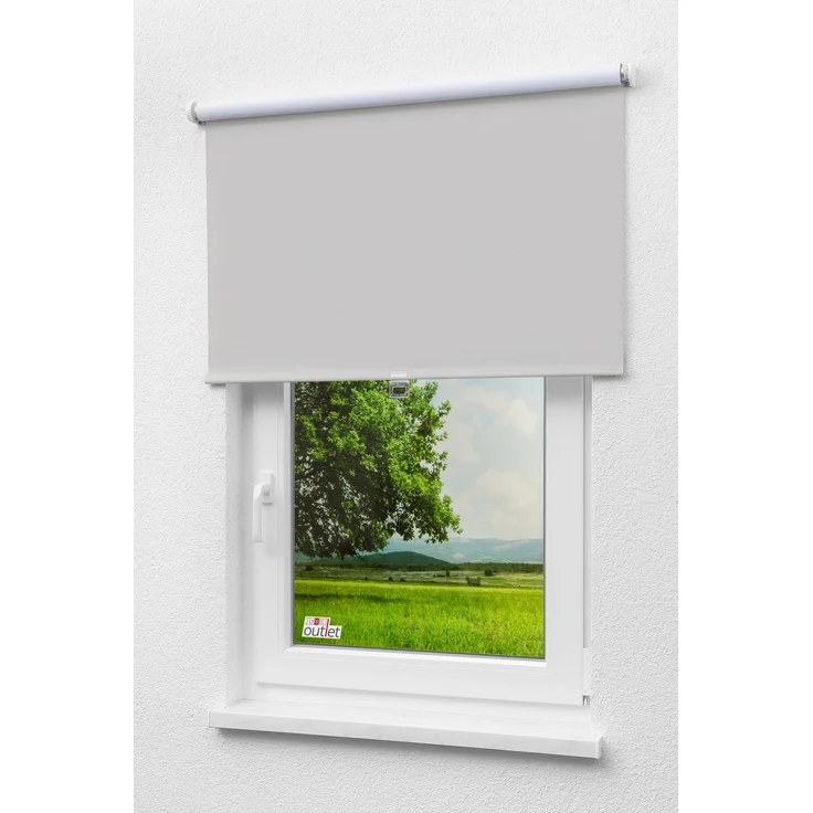 Lysel - Qualitätsspringrollo abdunkelnd (B x H) 203cm x 190cm in grau – Bild 4