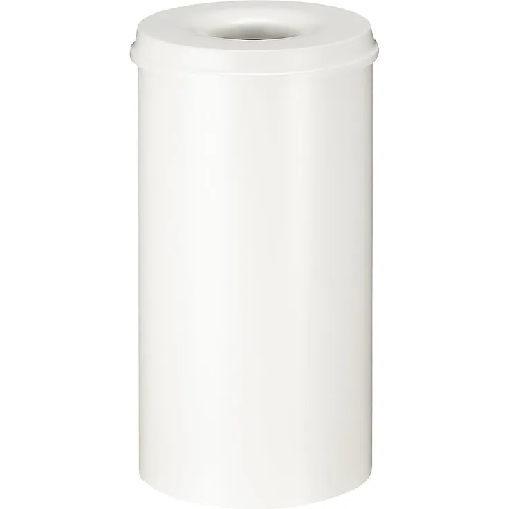 V-Part Selbstlöschender Papierkorb 50 Liter, weiß