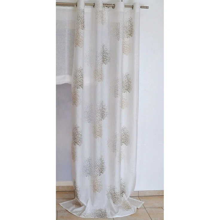 Kutti Vorhang Belinda (1 St), Ösen, halbtransparent, Ausbrenner, Gardine, halbtransparent, Ausbrenner, bedruckt, Viskose-Polyester – Bild 2