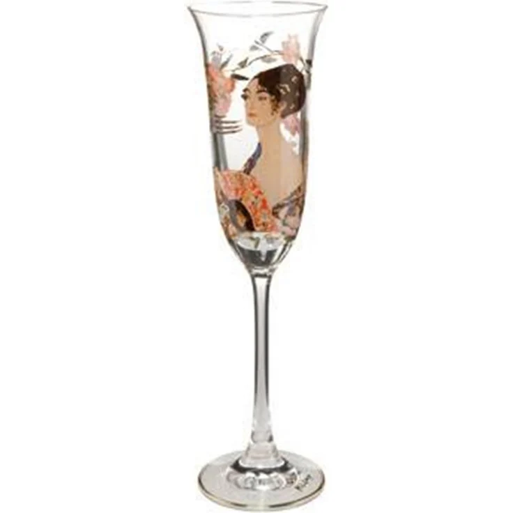 Goebel Dame mit Fächer Sektglas Artis Orbis