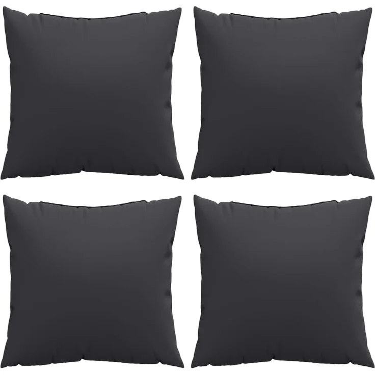vidaXL Sofakissen 4 Stk. Schwarz 50x50 cm Stoff 360388 – Bild 3