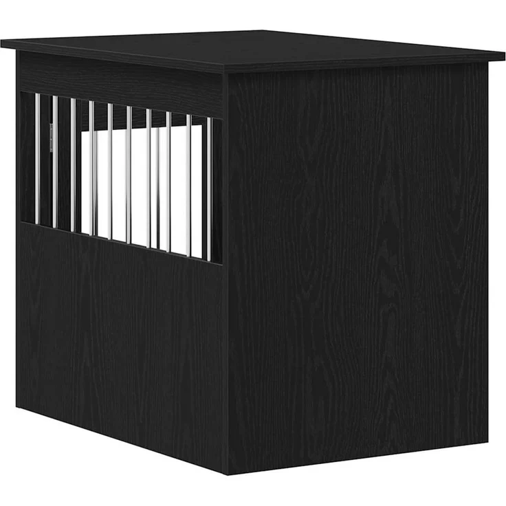 vidaXL Hundebox-Möbel Schwarze Eiche 55 x 75 x 65 cm Holzwerkstoff 862175 – Bild 8