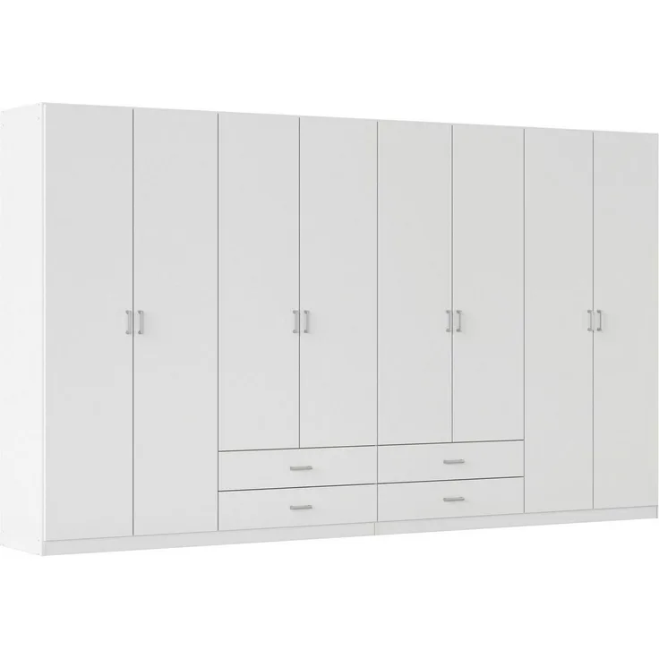 rauch Kleiderschrank Schrank Schlafzimmerschrank Garderobe Stauraum GAMMA Breite 360 cm (in 3 Ausstattungen BASIC/CLASSIC/PREMIUM (inkl. SOFT-CLOSE-Funktion) mit Schubladen, verschiedene Griff-Varianten TOPSELLER MADE IN GERMANY
