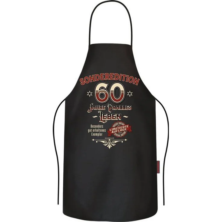 RAHMENLOS® Grillschürze Küchenschürze als Geschenk zum 60. Geburtstag: Sonderedition 60 Jahre – Bild 3