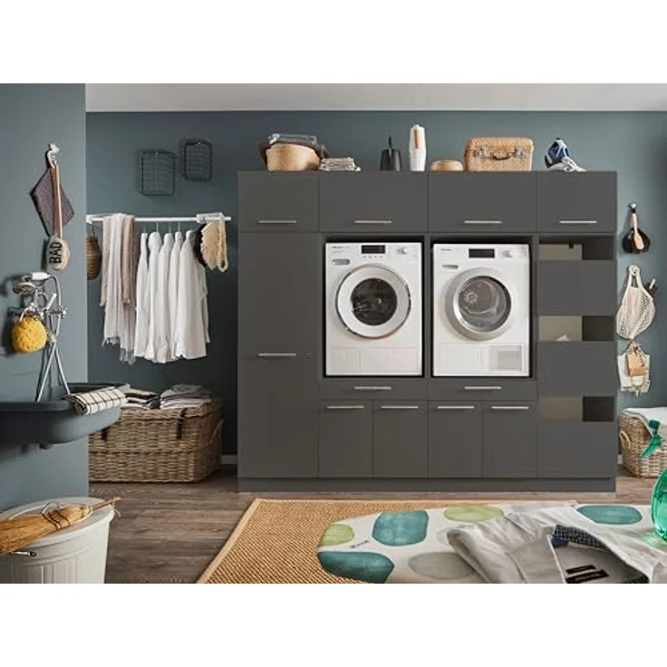 Laundreezy Mehrzweckschrank-Set LAUNDREEZY LDSK15, Breite 235 cm – Bild 3