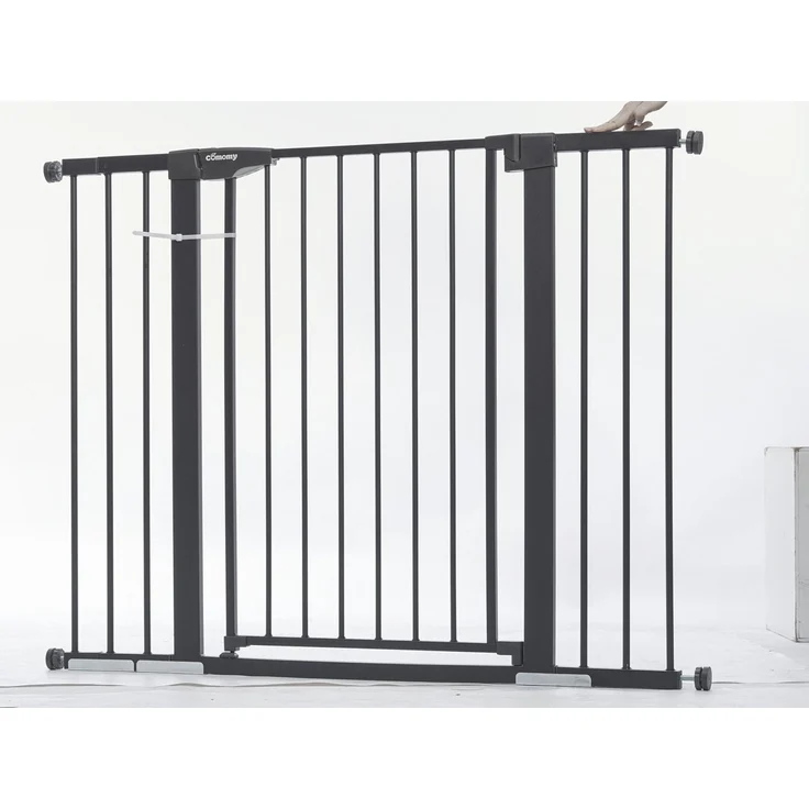 Comomy Türschutzgitter, Babygitter Schutzgitter einstellbar 75~124cm – Bild 3