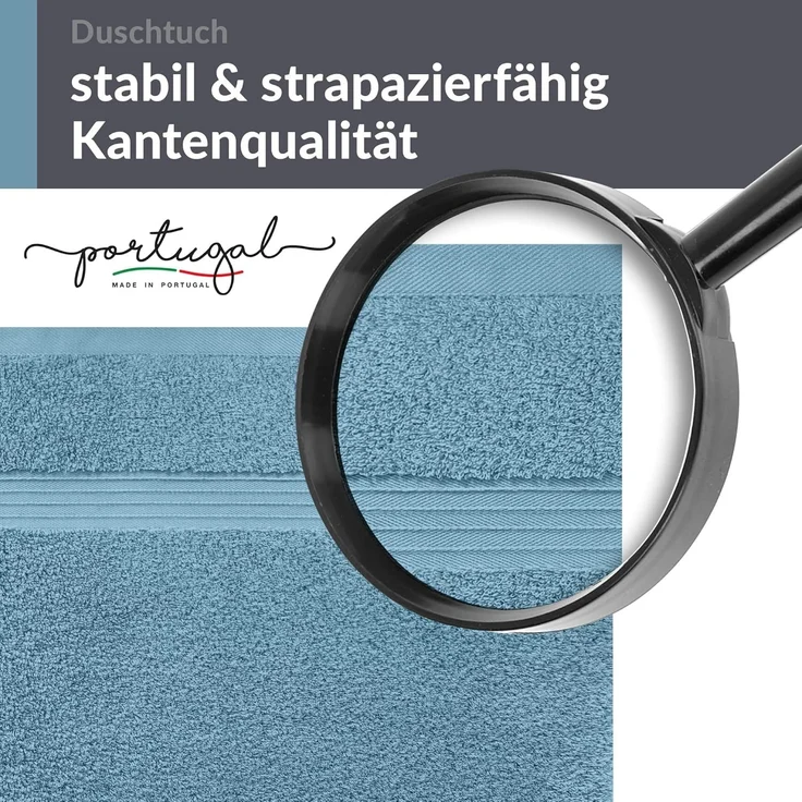 Lashuma Duschtuch Linz, Frottee (1-St), Baumwoll Badetuch blau 70x140 cm – Bild 8