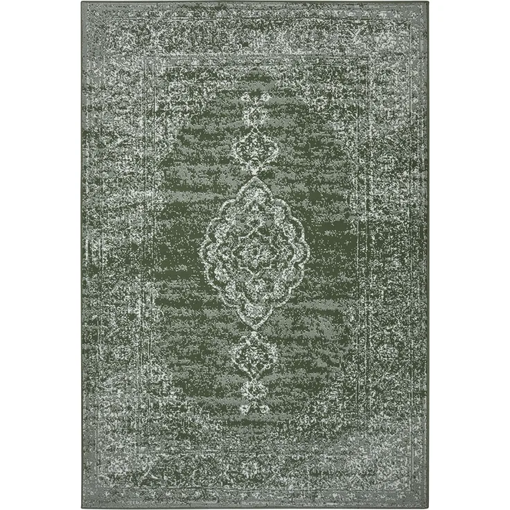 Kurzflor Teppich Méridional Grün - 160x230x0,9cm