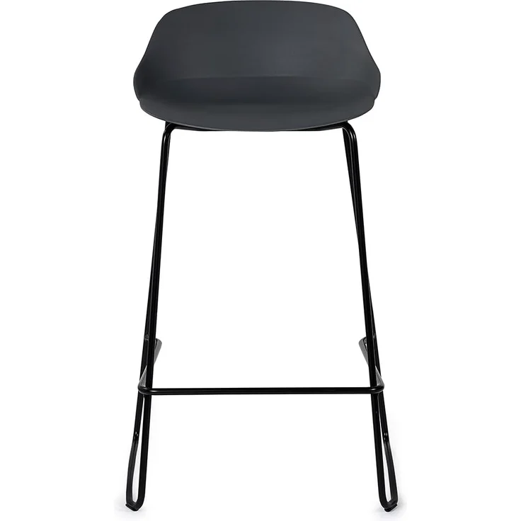 Julian Bowen 2er-Set Rocco-Hocker, Dunkelgrau, Polypropylen, 83 x 48 x 49 cm – Bild 6