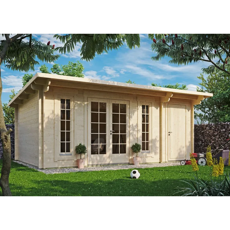 Gartenhaus Jacob 44 C + Abstellraum Natur