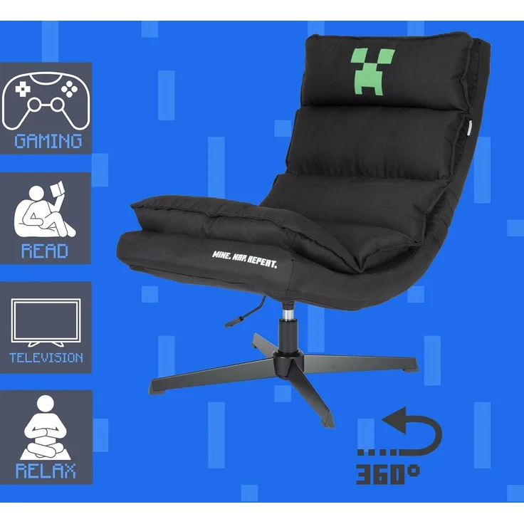 MINECRAFT - Drehsessel, Gaming-Sessel, Sessel, Drehstuhl mit verstellbarer Rückenlehne – Bild 9