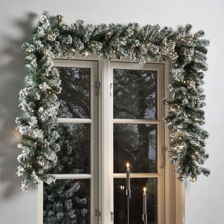 NSH Nordic NORDIC WINTER 780-013 Kunsttannengirlande 270 cm 50 LED Schnee