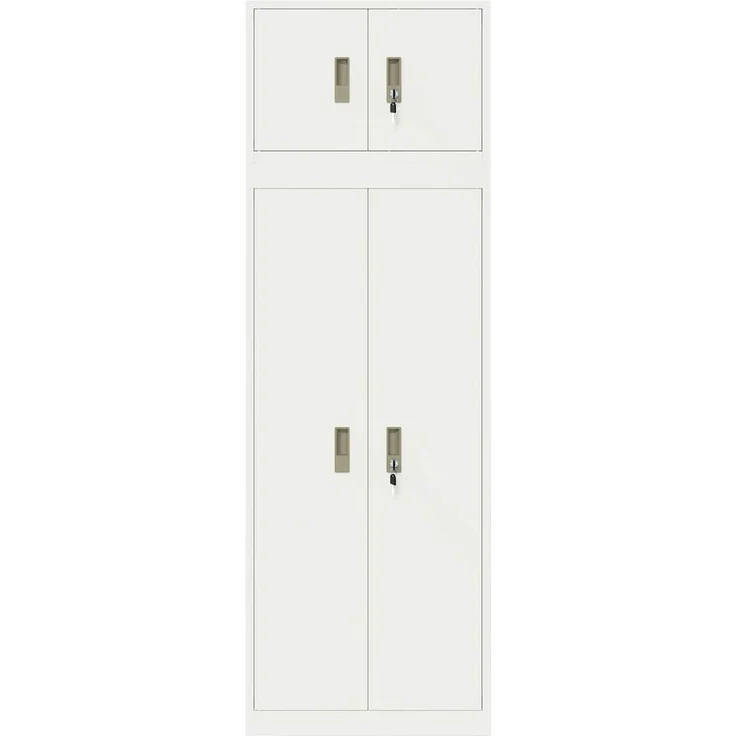 vidaXL Aufbewahrungsschrank 2 stk. 60 x 40 x 180 cm Stahl Abschließbar 3438704 – Bild 8