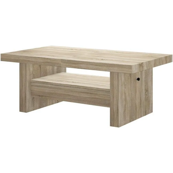designimpex Couchtisch Aversa H-111 Sonoma Eiche Schublade höhenverstellbar ausziehbar, Funktionstisch, Wohnzimmertisch, Tisch, Esstisch, Sofatisch, Schublade