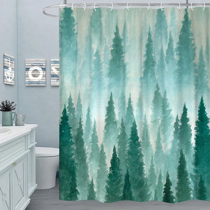 M&W DAS DESIGN Duschvorhang ​​180x200 Shower curtains Anti schimmel Waschbar Duschvorhang – Bild 3