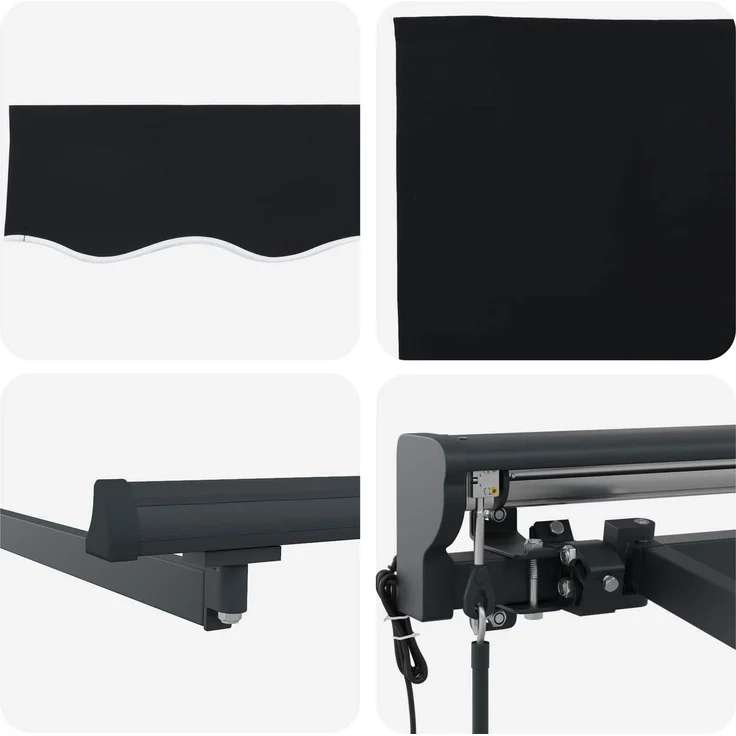 vidaXL Markisenrahmen Schwarz 300 x 250 cm 3330050 – Bild 7