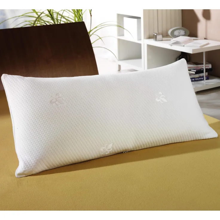 Hochwertiges Kopfkissen in 40x80cm ( Viskose Schaum ) mit Aloe-Vera veredelten Bezug, Memory Effekt, Hausstauballergiker geeignet
