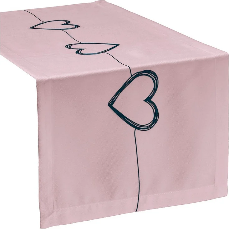 Erwin Müller Tischdecke Tischläufer "Herz", Motiv – Bild 2