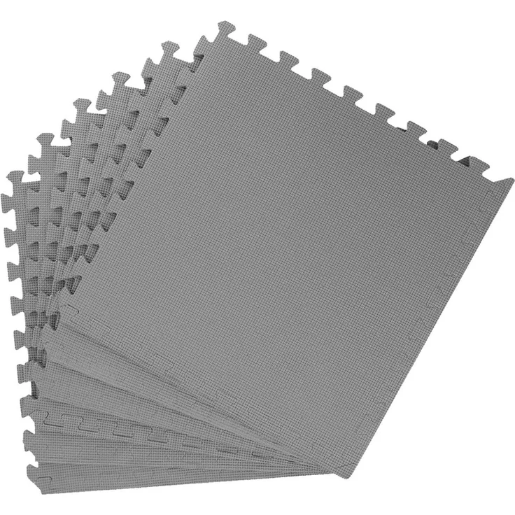 vidaXL Pool Bodenschutzmatte 6 Stk. Grau 2,16 m² EVA-Schaum 3433269 – Bild 3