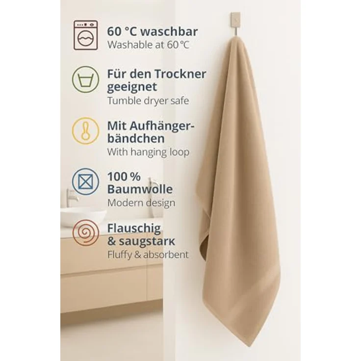 Betz Saunatuch Saunatücher groß XXL Größe 80 x 200 cm Badetuch Badetücher Palermo, (1 Stück, 1-St) – Bild 8