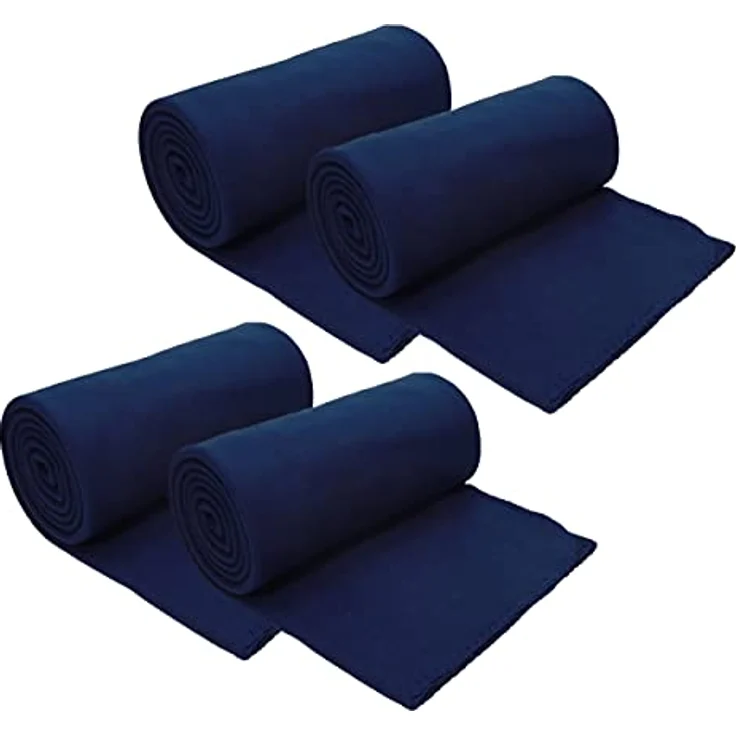 Wohndecke 4 Stück Fleecedecke Kuscheldecke Größe 130 x 170 cm, Betz – Bild 2