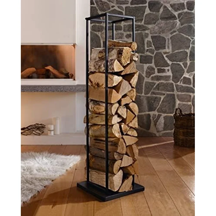 Kaminholzständer "Modern" Aufbewahrungsständer Holzaufbewahrung Ständer – Bild 2