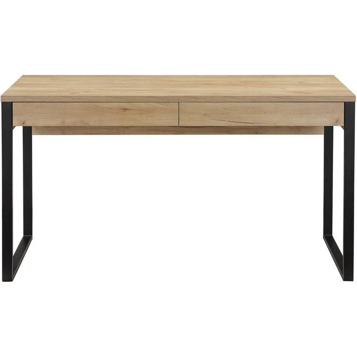 Places of Style Schreibtisch Moid, Computertisch im modernen Design, Breite 120/140/160 cm, mit Metallbeinen & Schublade – Bild 1