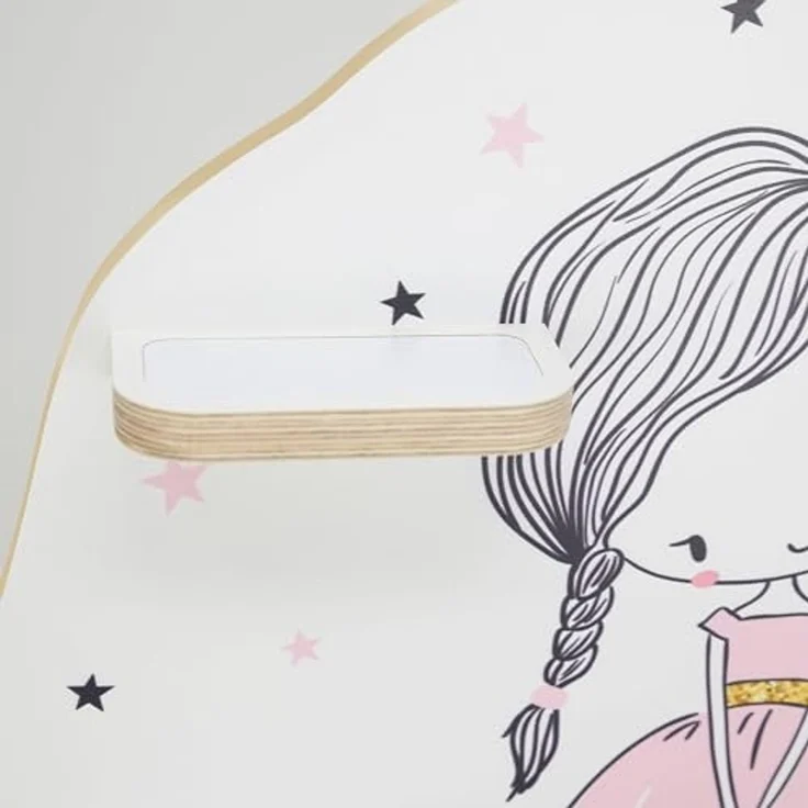 stadtecken Kinder Regal für Musikbox I Geeignet für die Toniebox und ca. 50 Tonies I Perfekte Aufbewahrung für Kinderzimmer I zum Aufstellen oder Aufhängen (Prinzessin, Mittel) – Bild 2