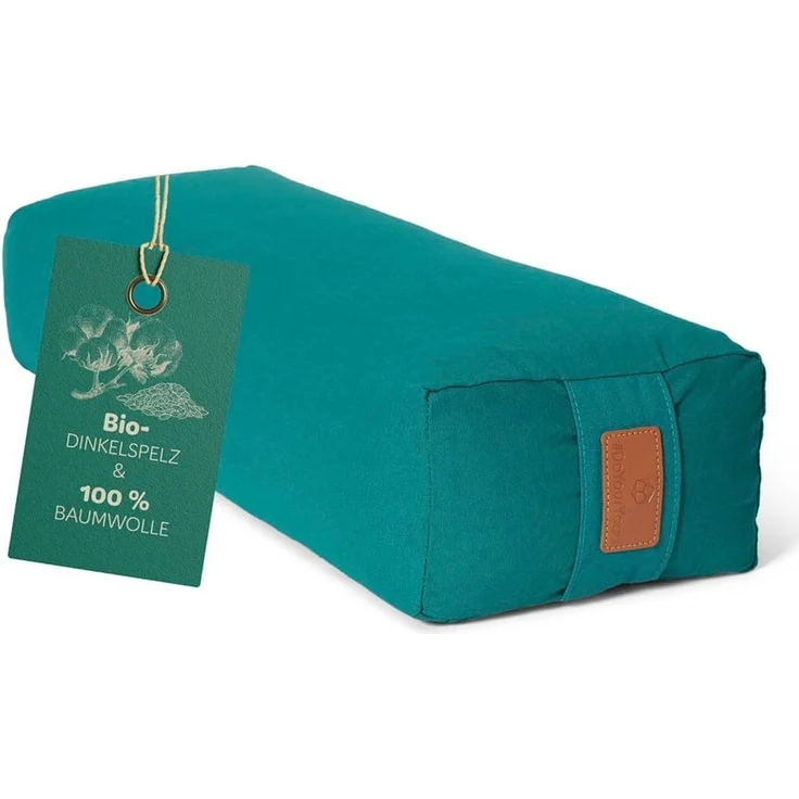 #DoYourYoga Yogakissen Yoga Bolster Paravati, gefüllt mit Bio-Buchweizenschalen,Yogakissen 67x22x13cm – Bild 5