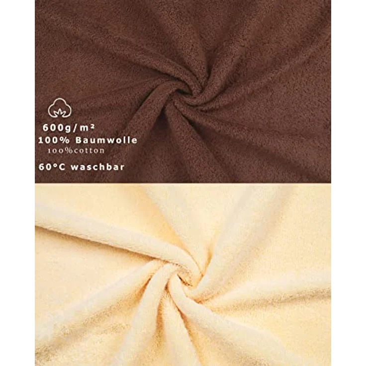 Betz Gästehandtücher 10 Stück Gästehandtücher GOLD 30x50 cm Farbe beige/nuss, 100% Baumwolle (Set, 10-St) – Bild 5