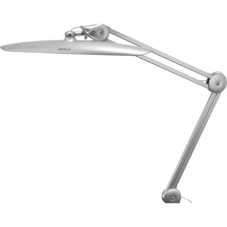 Semplix LED Arbeits-Tischlampe silber (182 LEDs/ dimmbar/ Tischklemme)