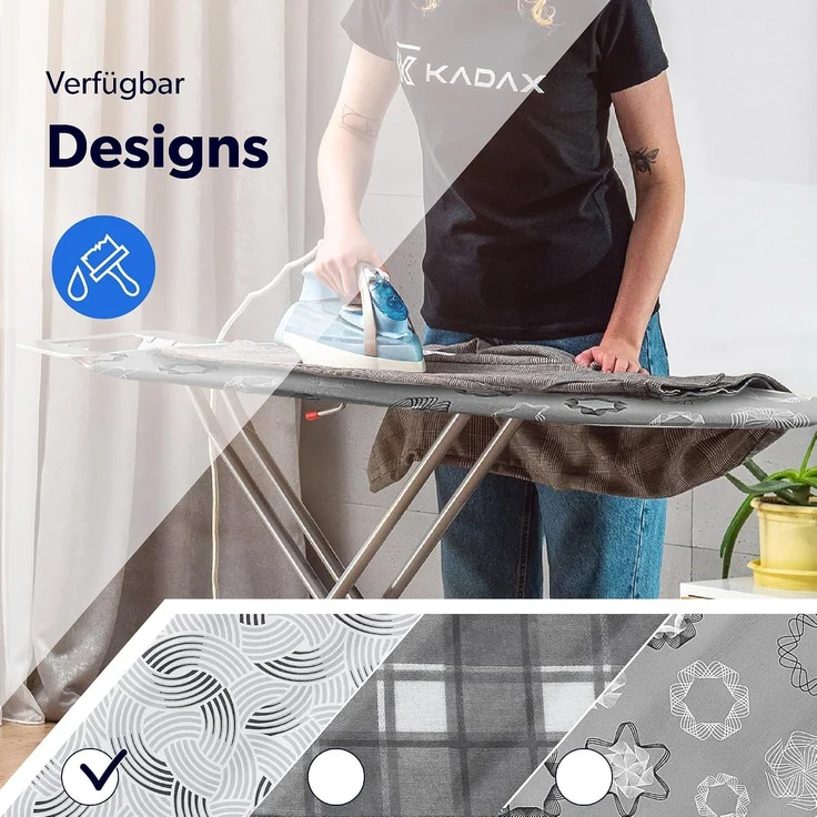 KADAX Bügelbrett mit Halter Eisen klappbar Standard 114x34cm – Bild 3