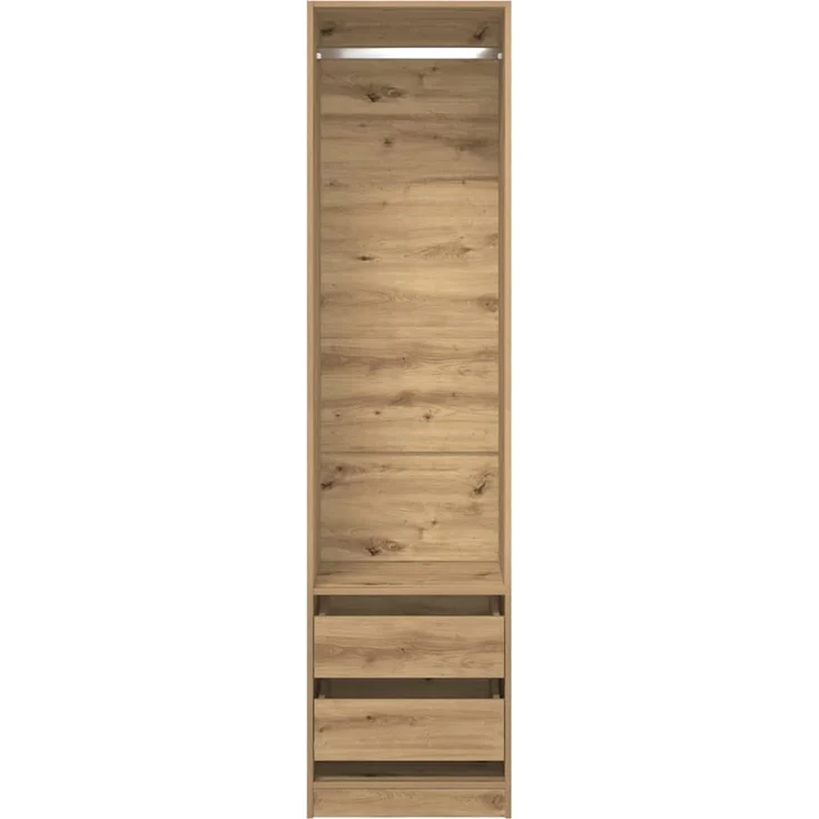vidaXL Kleiderschrank Artisan-Eiche 50x50x200 cm Holzwerkstoff 3318629 – Bild 3