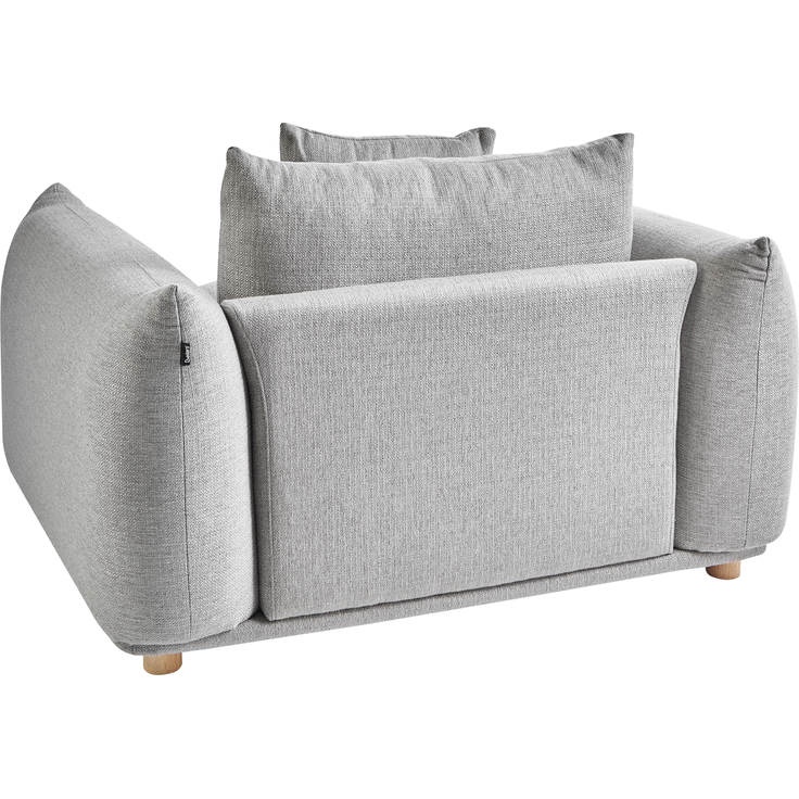 Sessel LUVOS Stoff Hellgrau – Bild 5