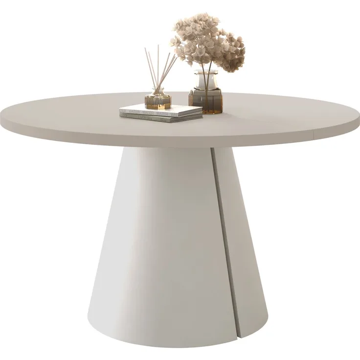 Esszimmertisch Cezrin 120 (Farbe: Cashmere / Cashmere)