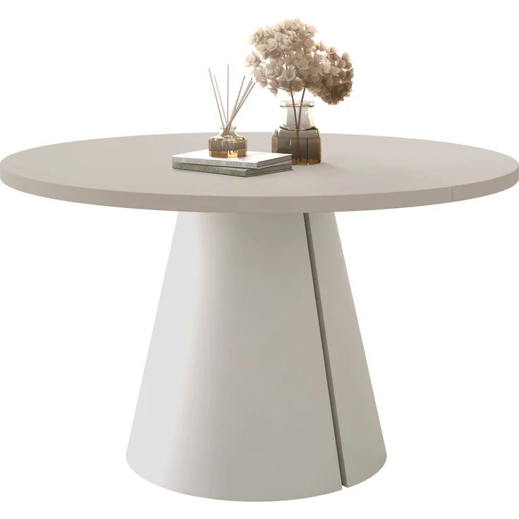 Esszimmertisch Cezrin 120 (Farbe: Cashmere / Cashmere) – Bild 1