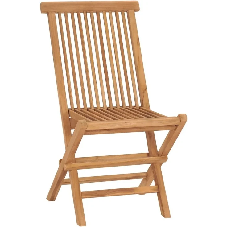 vidaXL Klappbare Gartenstühle 6 Stk. Massivholz Teak 3096591 – Bild 8